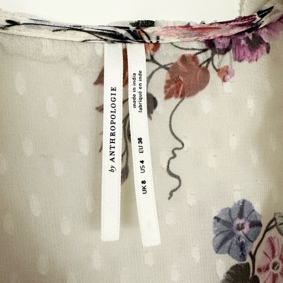 Anthropologie Dip-Dyed Floral Dress - Picture 10 of 16